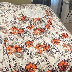2XL floral print dress